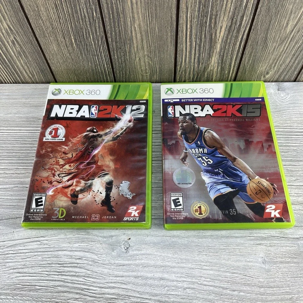 Xbox 360 Games Lot Of 2  NBA2K12 NBA2K15 Sports Games